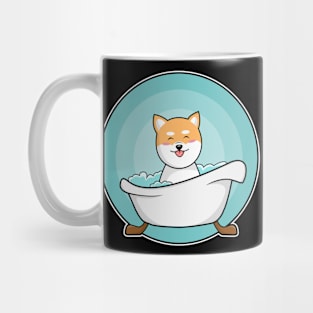 Dog in Bathtub Mug